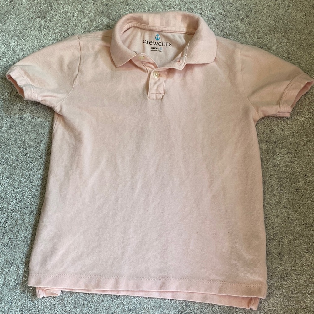 J. Crew size small boys pink polo